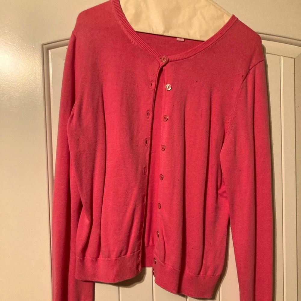 Lily Pulitzer pink cardigan